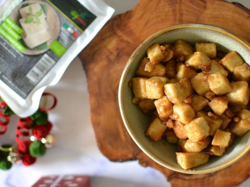 Tofu bio glassato di Natale