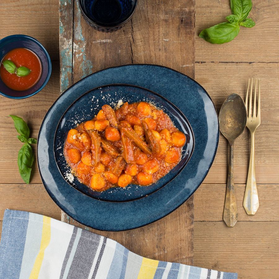 Gnocchi all’amatriciana vegan