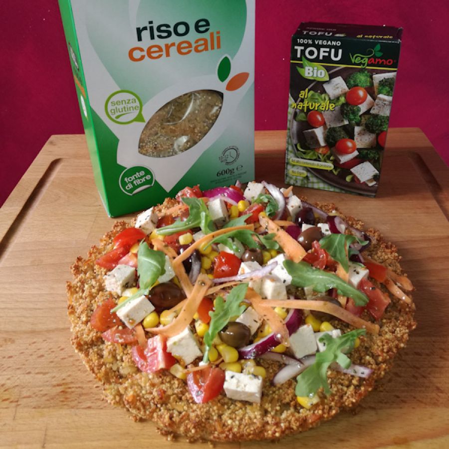 Pizza ai cereali senza glutine