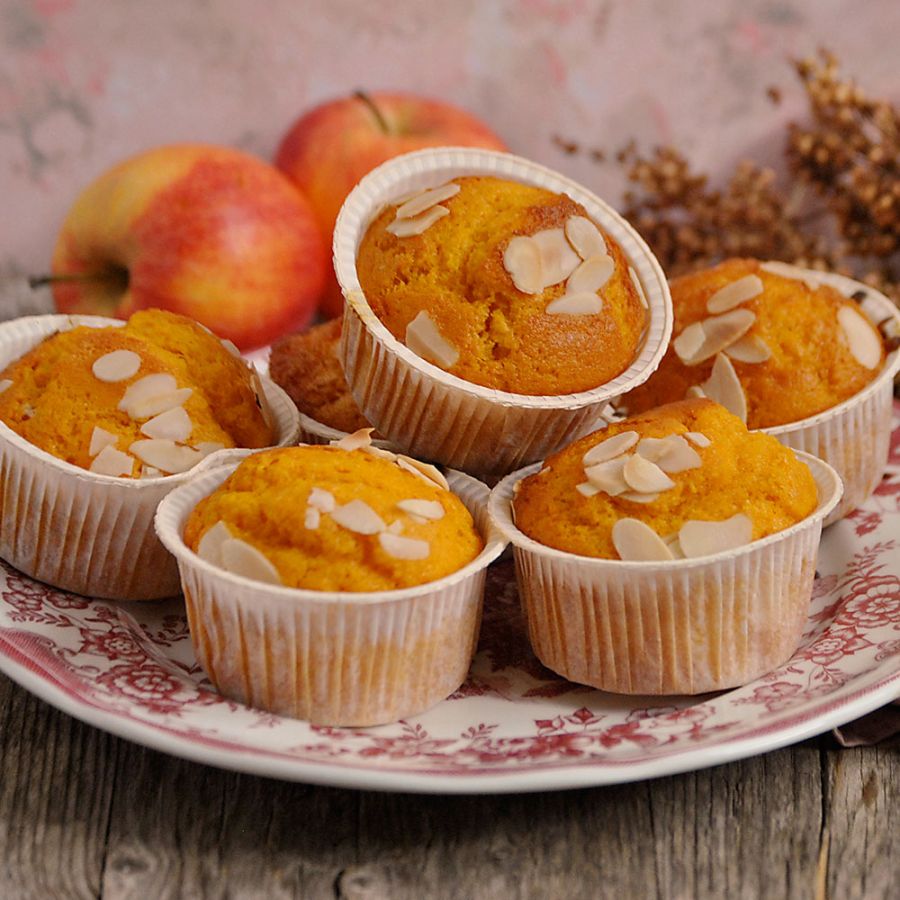 Muffin alle carote e mandorle