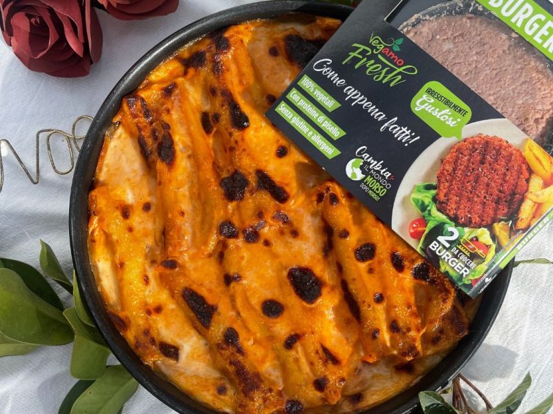 Cannelloni Vegani con Burger Vegamo