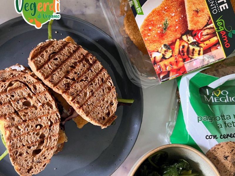 Sandwich con cotolette veg