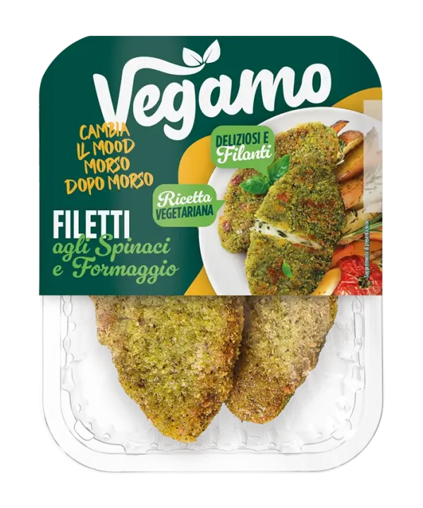 Filetti vegetariani agli spinaci Vegamo