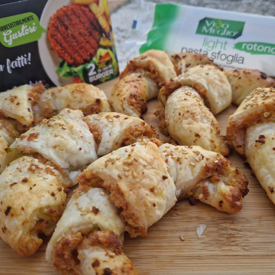 Croissant veg con Fresh Burger