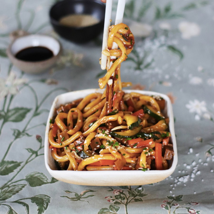 Sapori d’oriente: gli udon al seitan e verdure