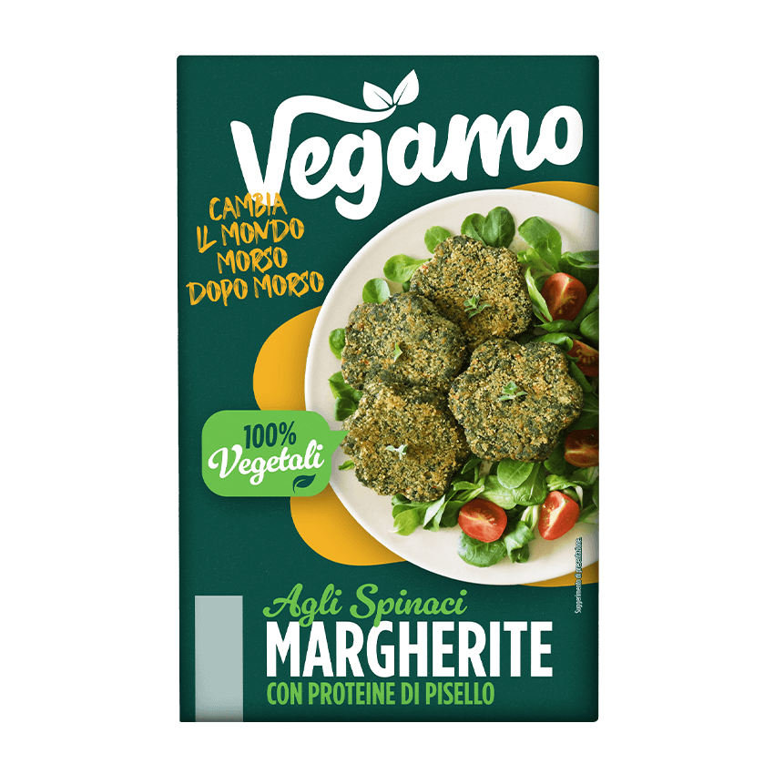 Foto pack prodotto Vegamo Margherite spinaci