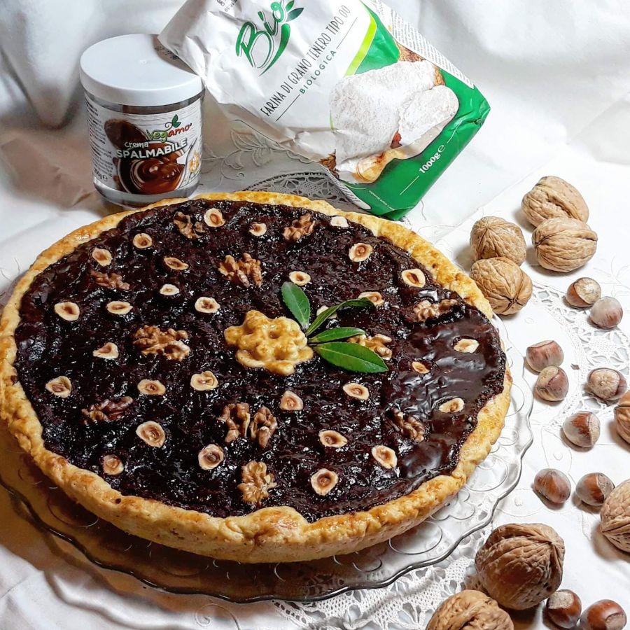 Crostata noci e nocciole