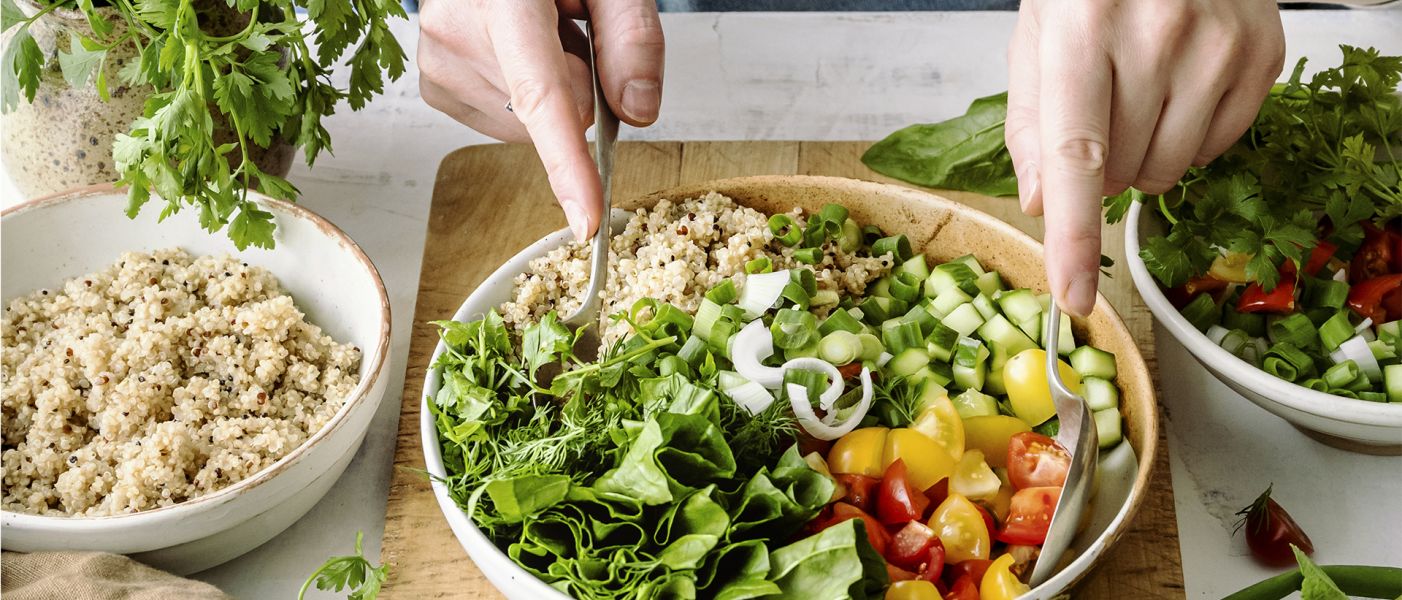 Preparazione piatti vegani e vegetariani in italia