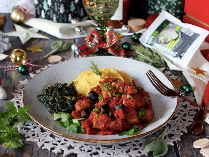 Tofu alla cacciatora, la ricetta per un Natale vegan