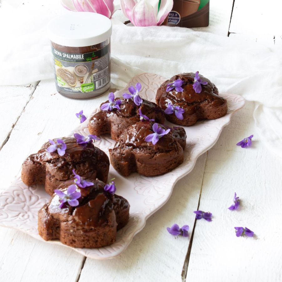 Colombine pasquali veg al cioccolato e violette