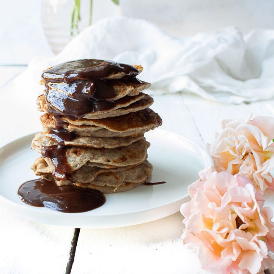 Pancake di tofu al cioccolato