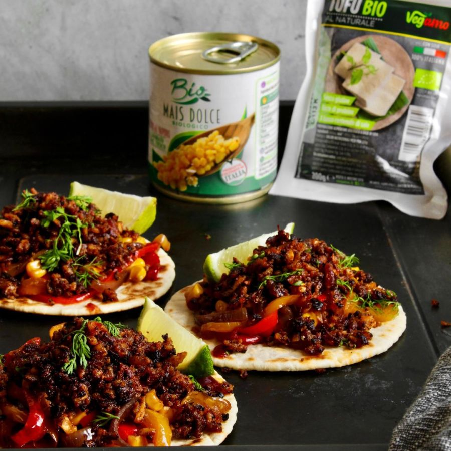 Tacos alla messicana veg