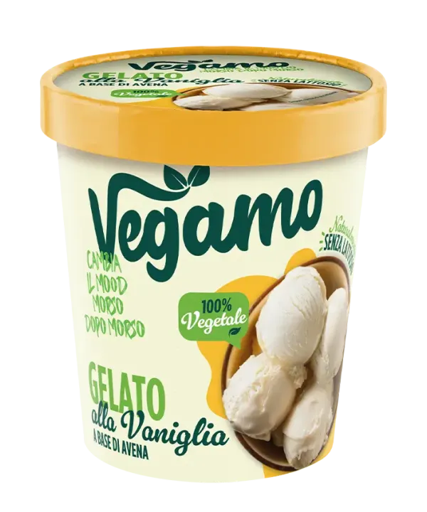 Gelato vaniglia base avena Vegamo