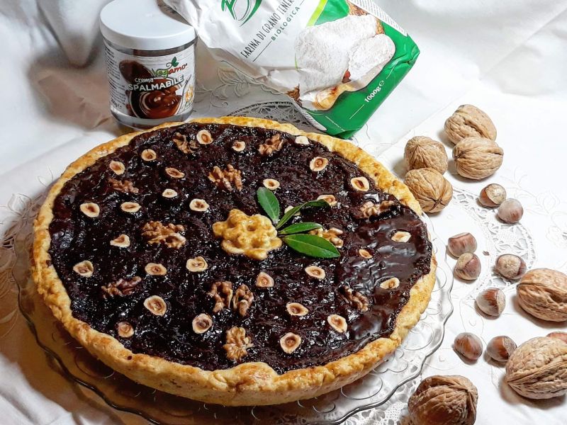Crostata noci e nocciole