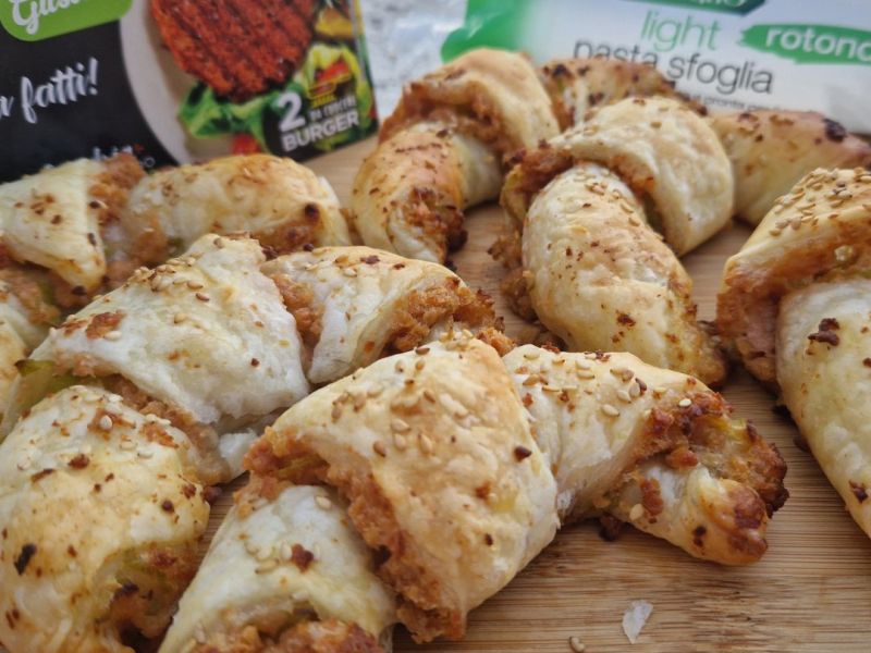 Croissant veg con Fresh Burger