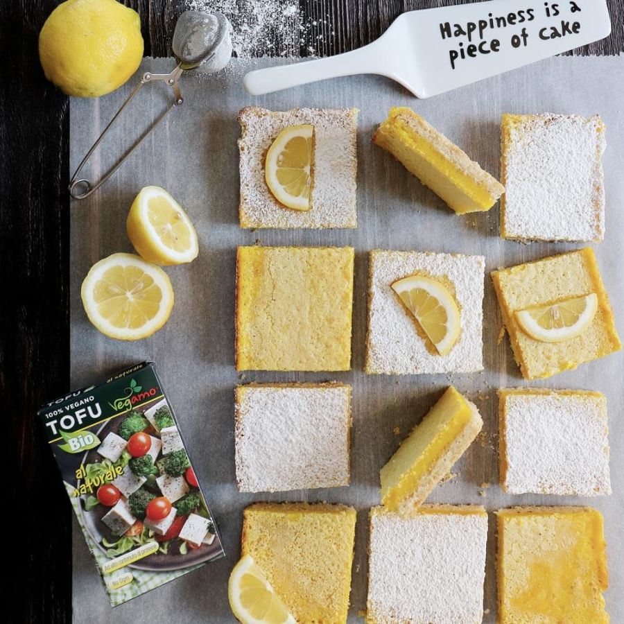 Lemon bars vegane al cocco
