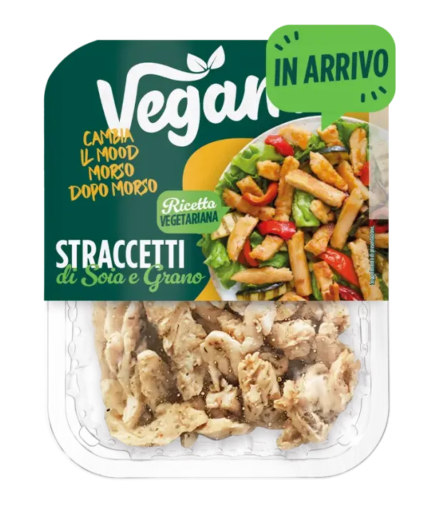 Nuovi straccetti vegetariani di grano e soia Vegamo