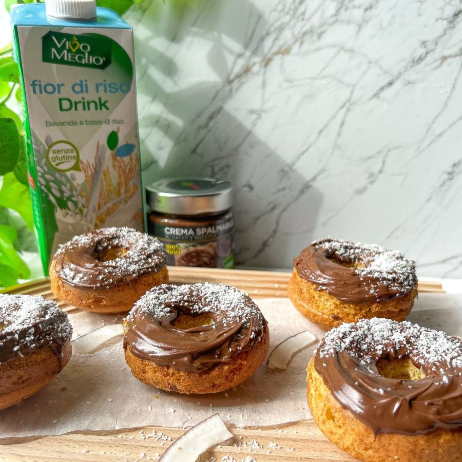Ciambelline vegane cocco e cioccolato