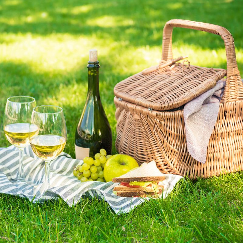 foto cesto per picnic di primavera