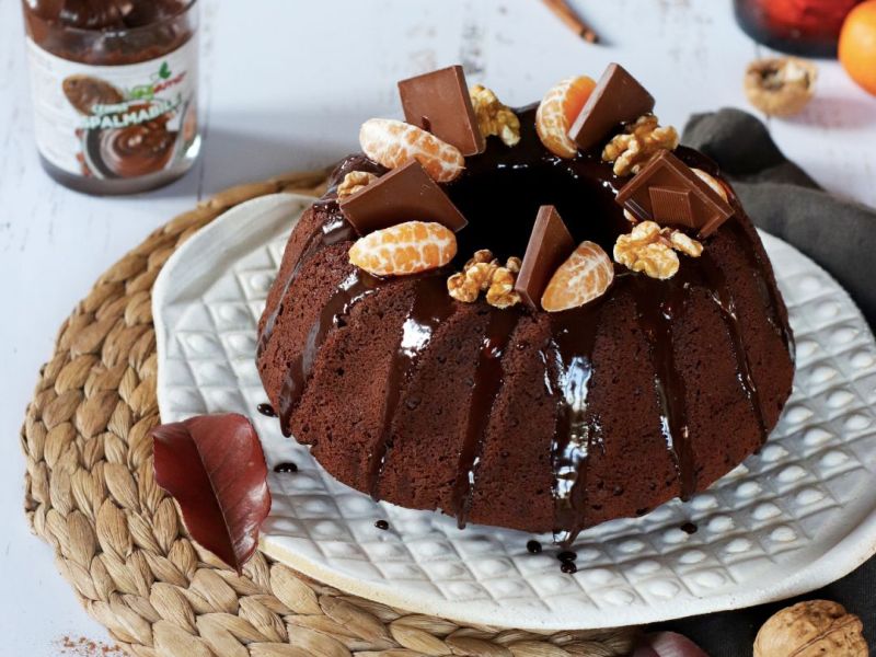 Angel Cake vegana con spalmabile alle nocciole