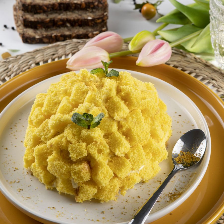 Torta mimosa vegana