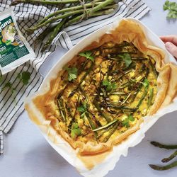 Vegan quiche asparagi e tofu