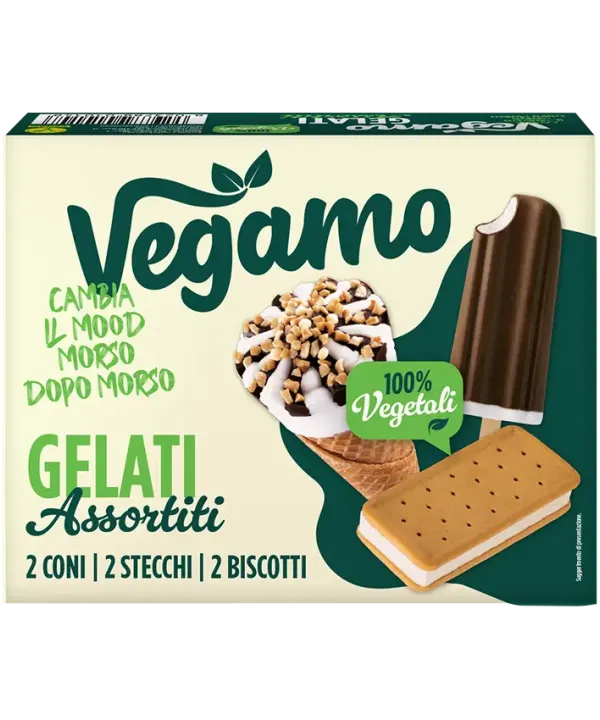 Gelati vegani assortiti Vegamo