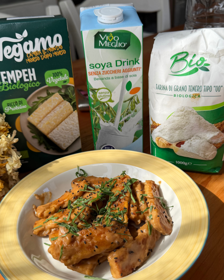 Immagine anteprima ricetta Tempeh glassato con salsa all’aglio e sciroppo