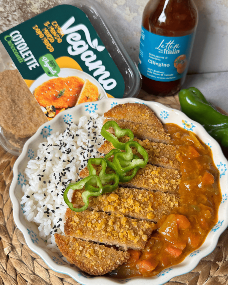 Immagine anteprima ricetta Katsu Curry Vegano con Cotolette Vegamo