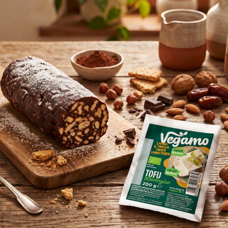 Immagine anteprima ricetta Salame al Cioccolato Vegetale e Proteico