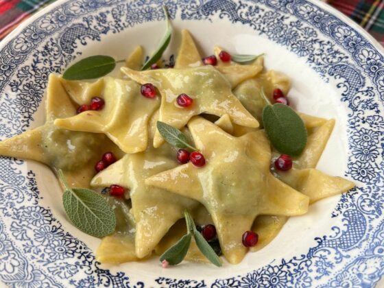 ravioli stellari con tofu vegamo