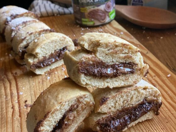 frollini con crema al caco e nocciole, MD, vegamo