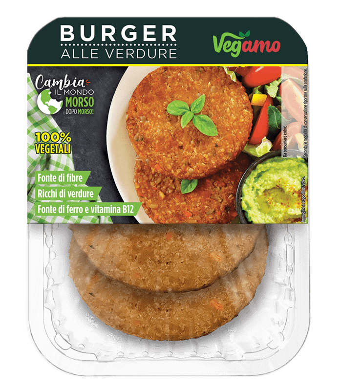 Burger alle Verdure Vegani - Vegamo