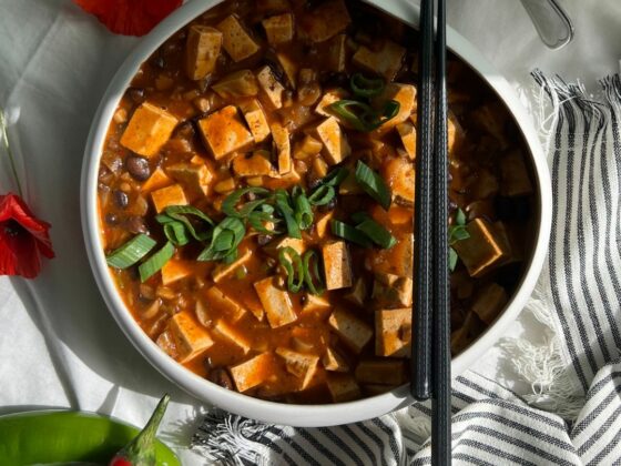 mapu tofu vegano con tofu Vegamo