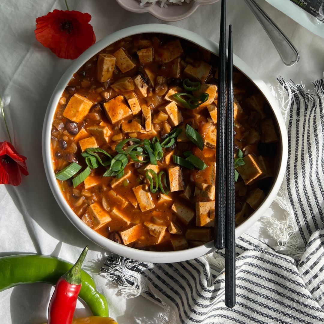 mapu tofu vegano con tofu Vegamo